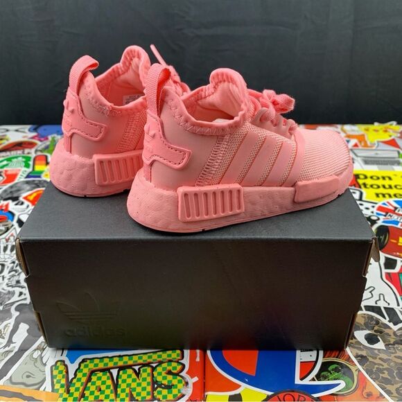 Adidas NMD R1 All Pink Size 5K - Picture 2 of 14